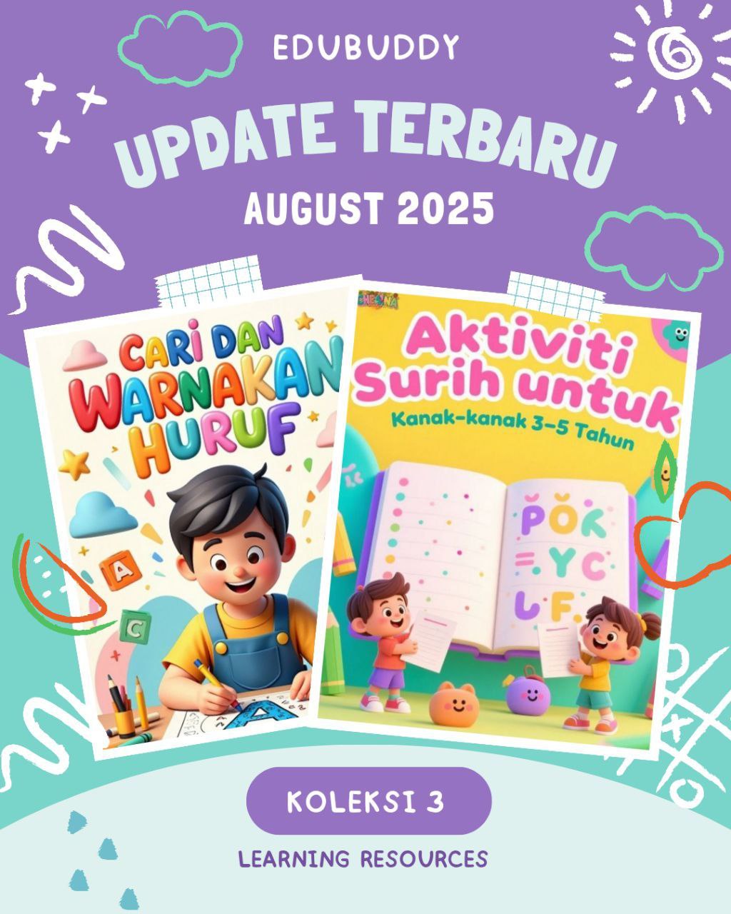 SET 2 IN 1 – Cari & Surih Huruf